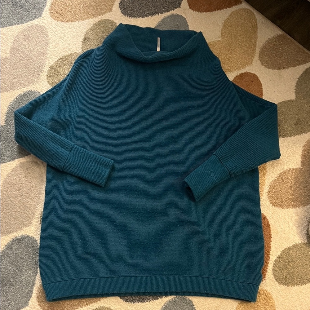 Free People Ottoman Teal Women's Sweater